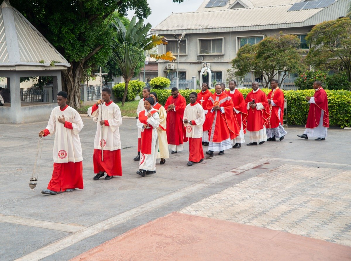 Clergy in procession for the opening Mass of the 2026/2027 academic year