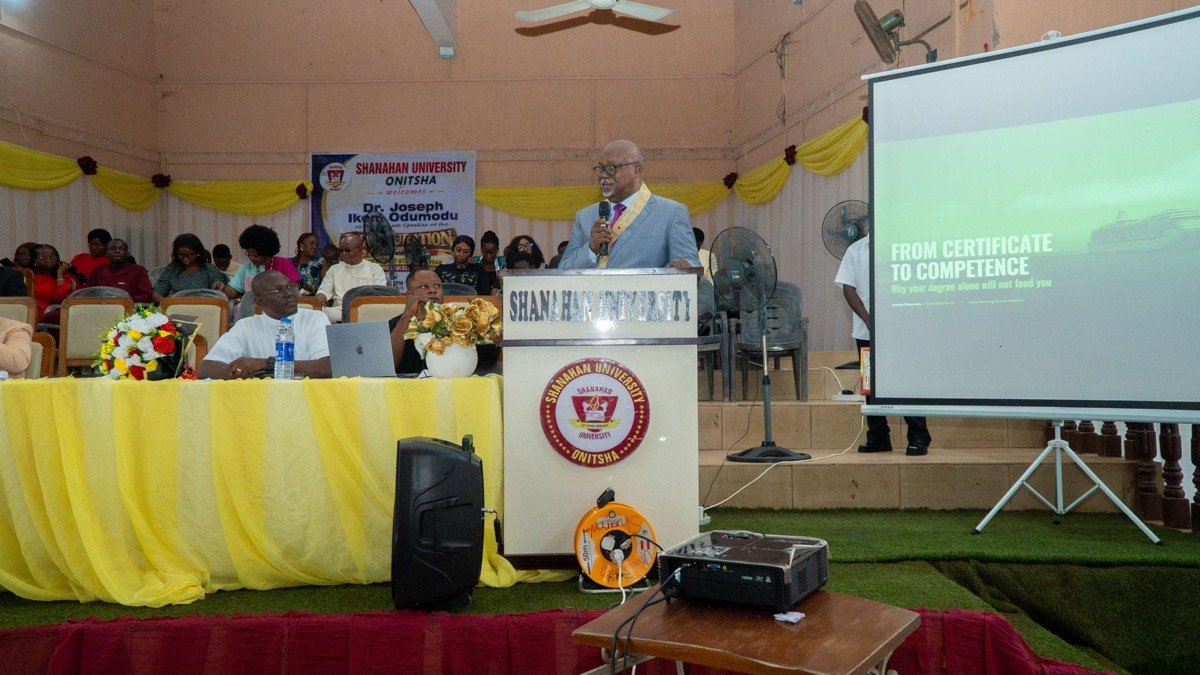 Dr. Joseph Ikemefuna Odumodu presenting From Certificate to Competence